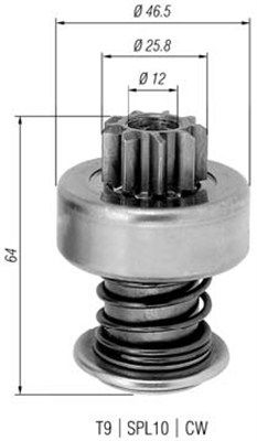 MAGNETI MARELLI Hammaspyörä, käynnistys 940113020278